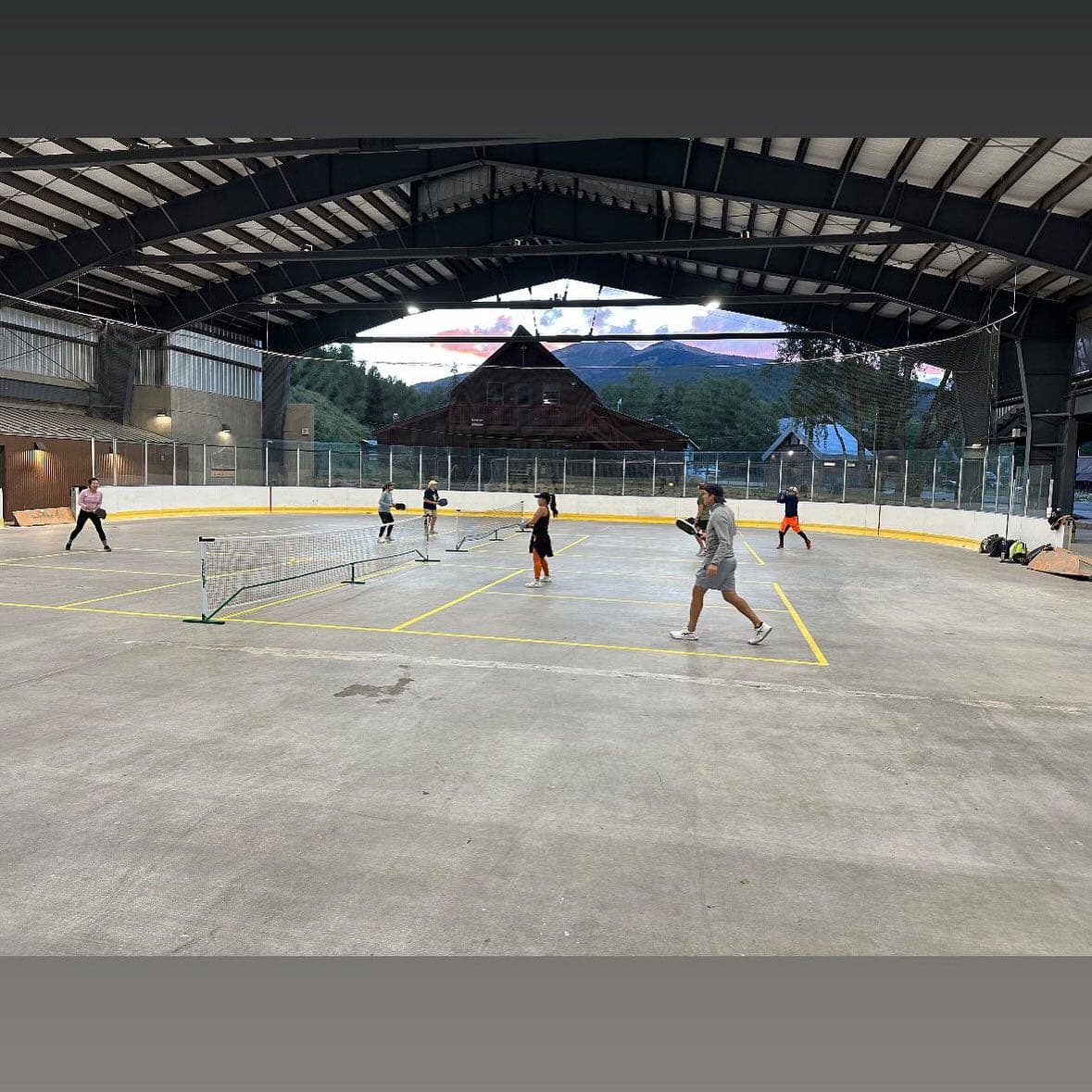 Big mine ice Arena Pickle Ball pickleball courts