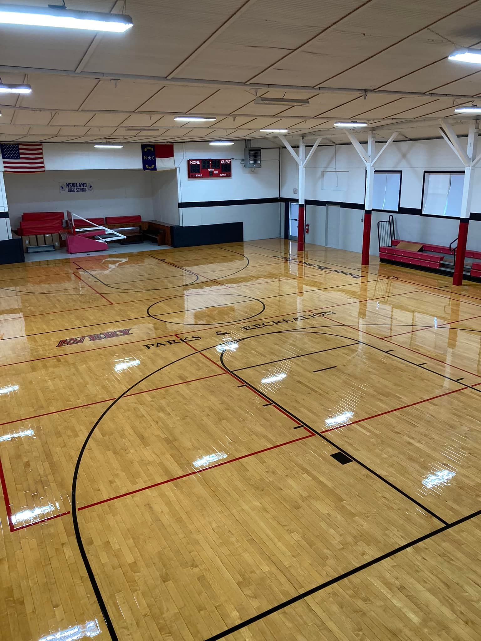 Avery Rock Gym pickleball courts