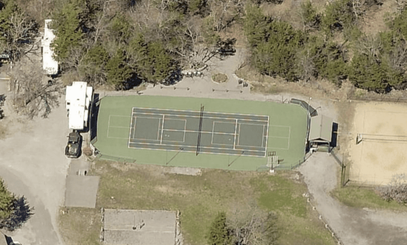 Rock  Haven Lodge pickleball courts