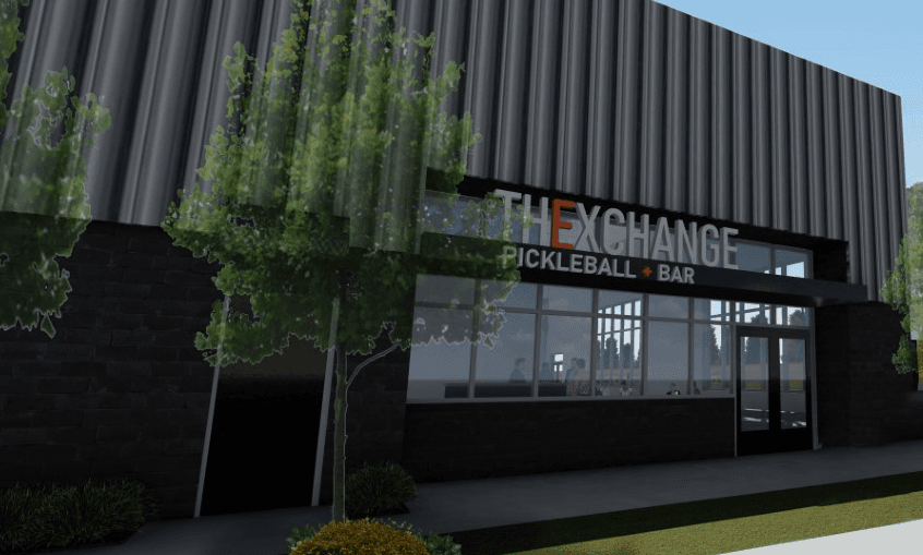 The Exchange Pickleball +Bar pickleball courts