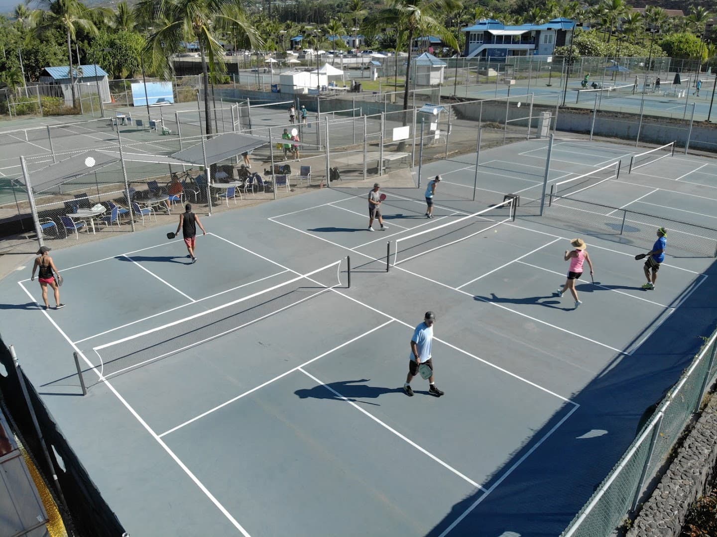 Holua Racquet and Paddle Center pickleball courts