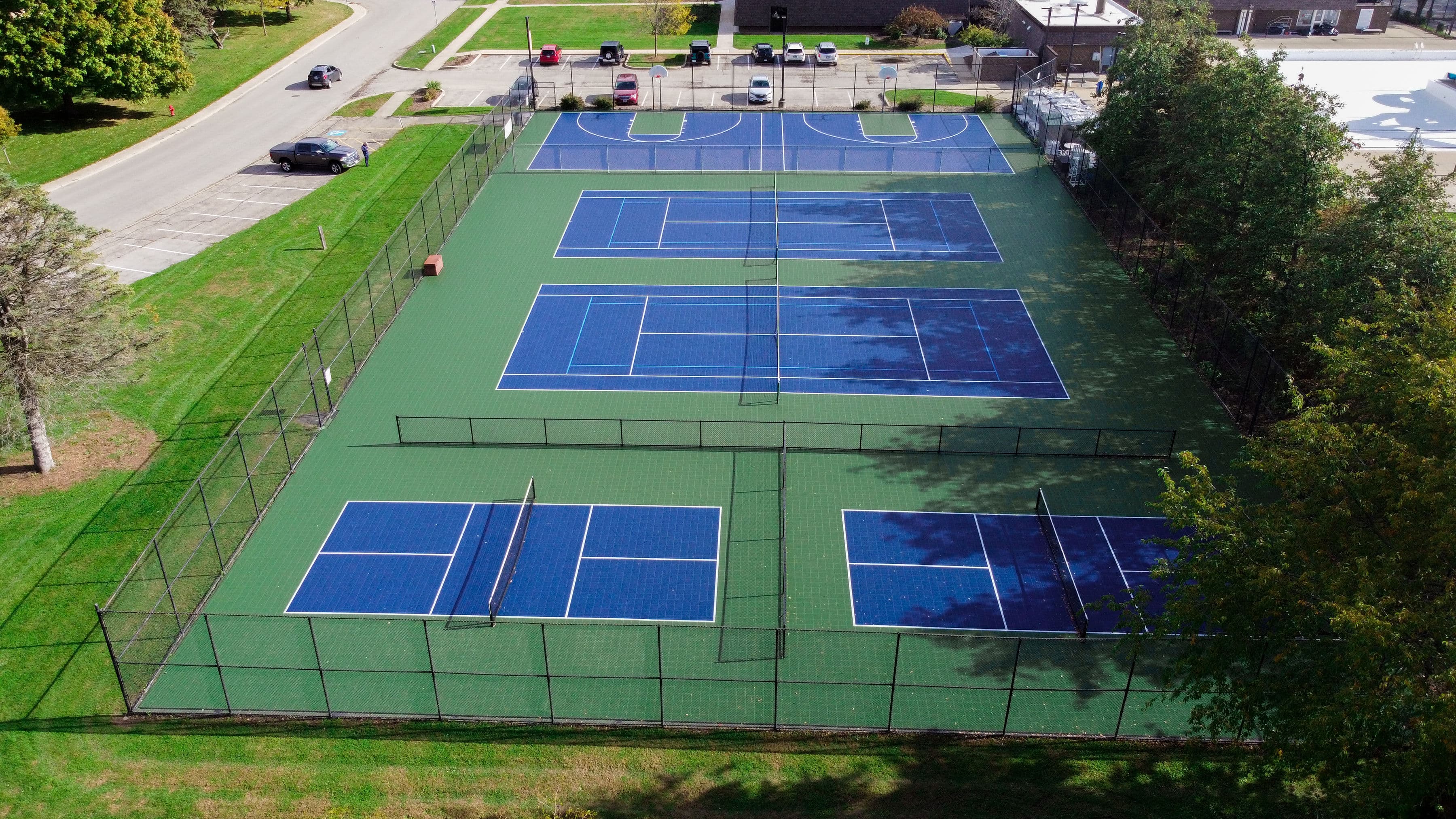 Civic Center Park pickleball courts