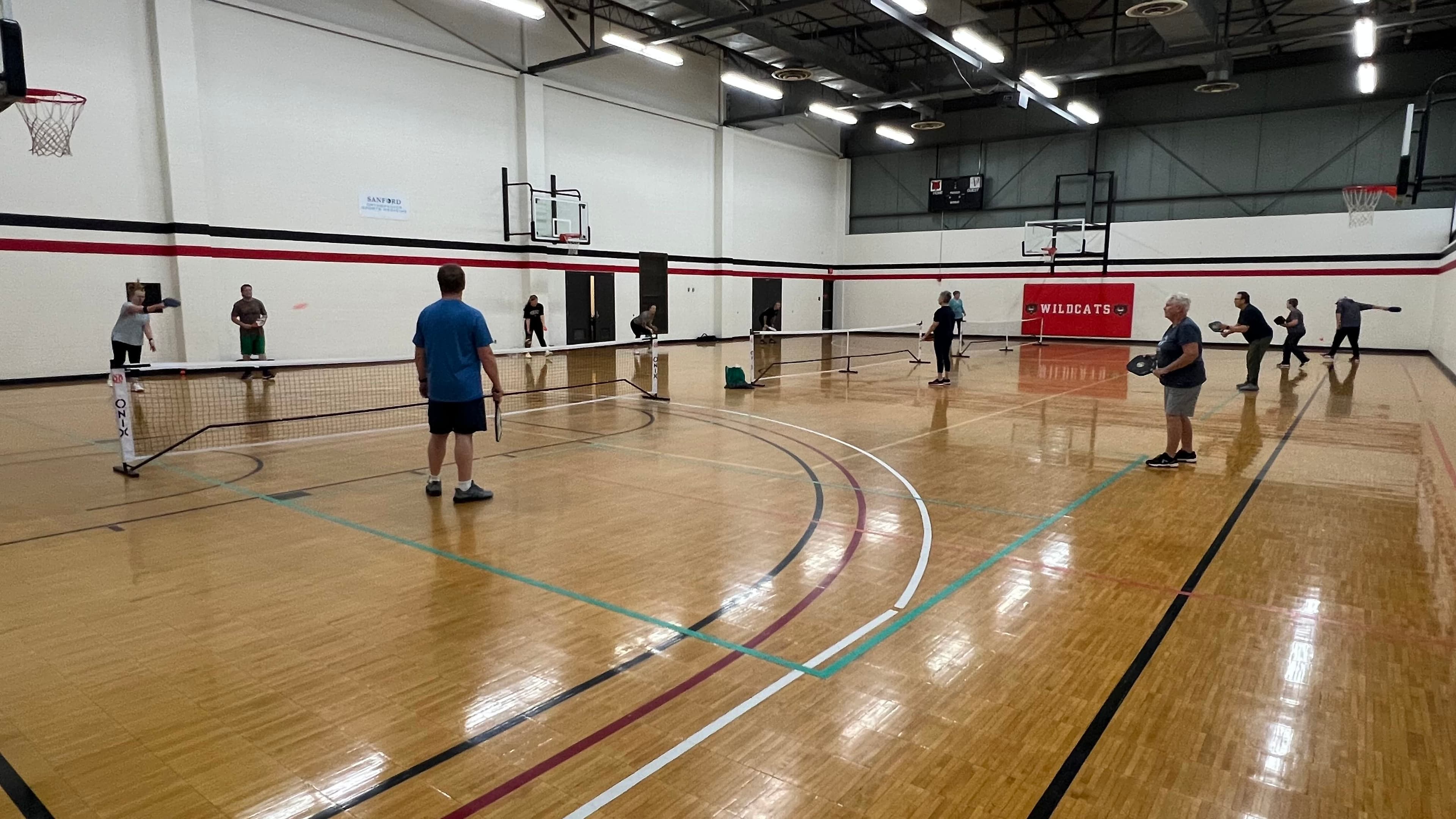 NDSCS basketball court pickleball courts