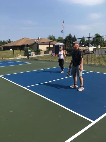 Hamburg Senior Center pickleball courts
