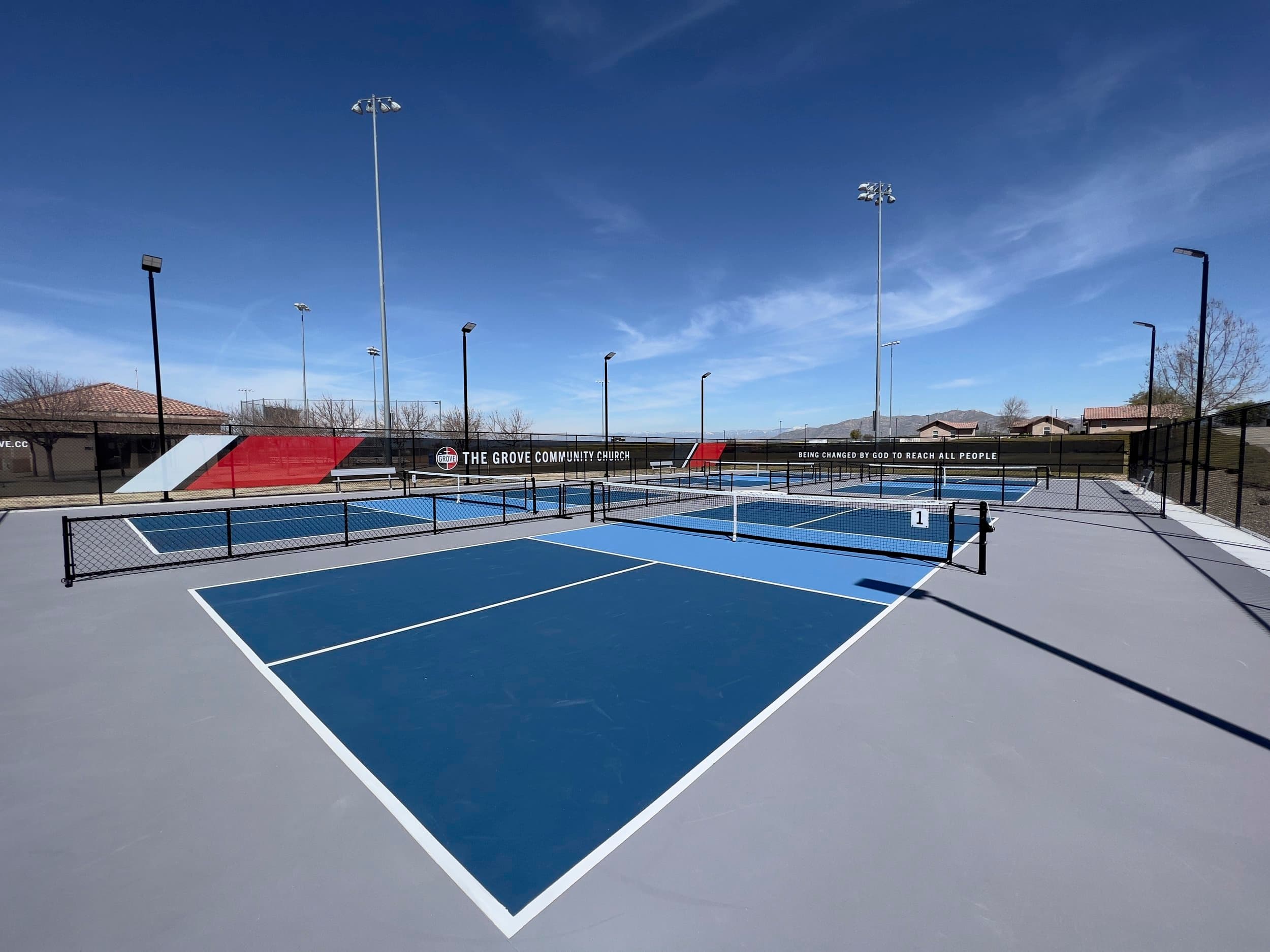 The Grove Community Church pickleball courts
