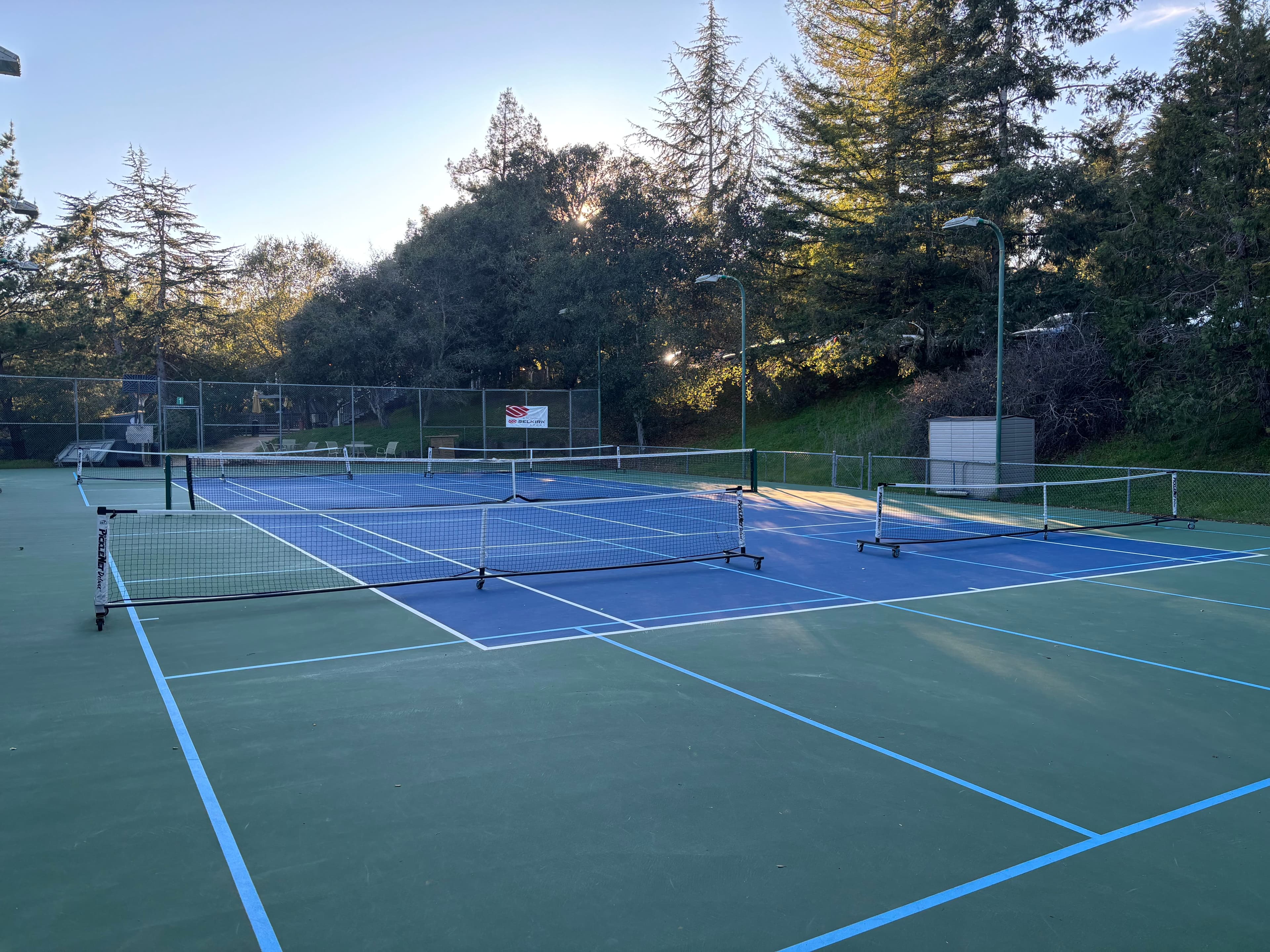 La Madrona Athletic Club pickleball courts