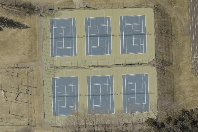 Homer DeLong Middle School pickleball courts