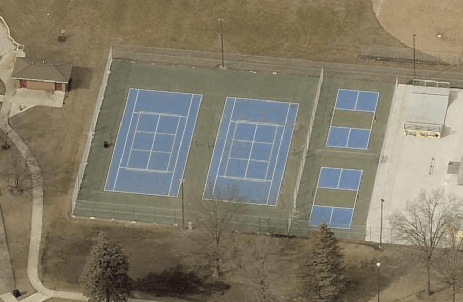 Lake Mills High School pickleball courts