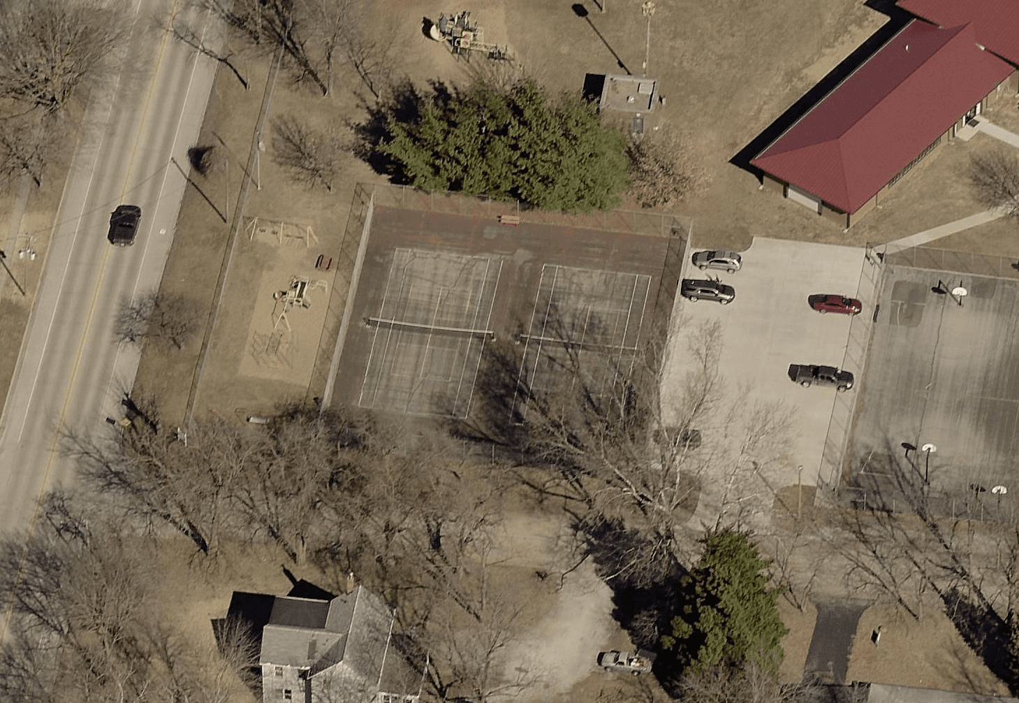 Rice Park pickleball courts