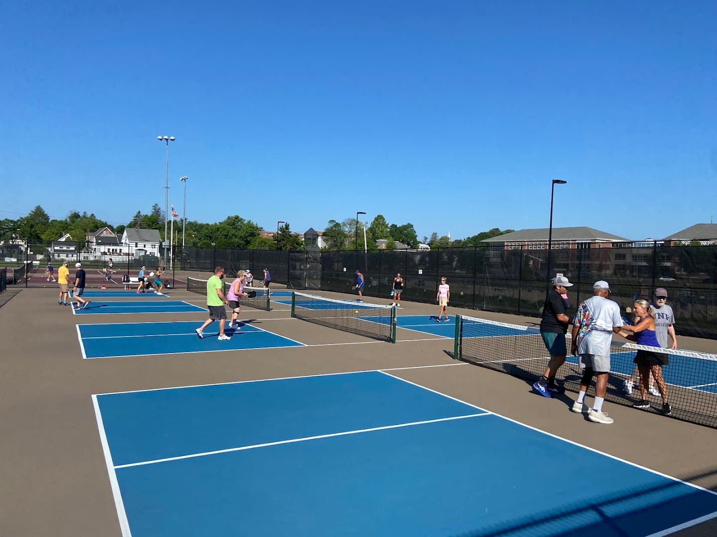 Portsmouth NH South Playground pickleball courts