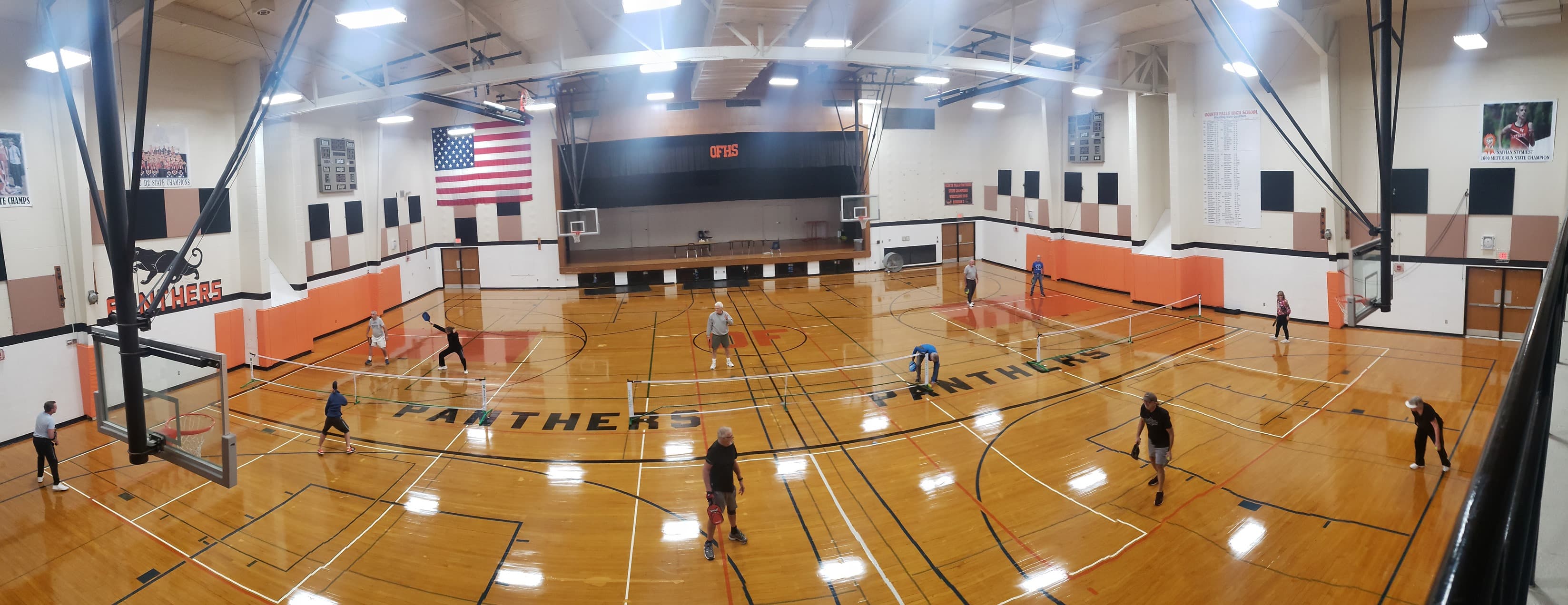Oconto Falls High School pickleball courts