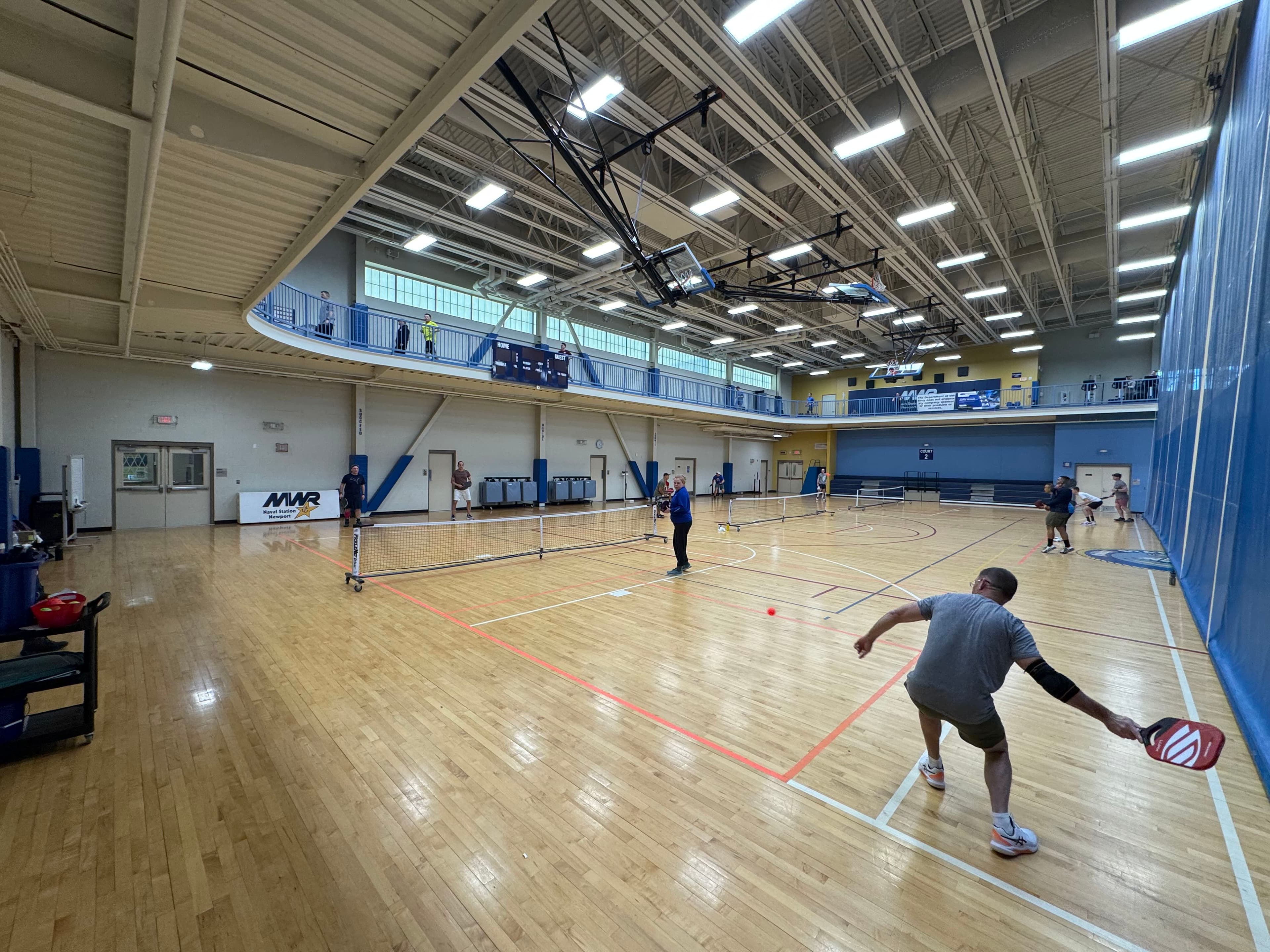 Naval Station Newport Chaffee Fitness Center pickleball courts