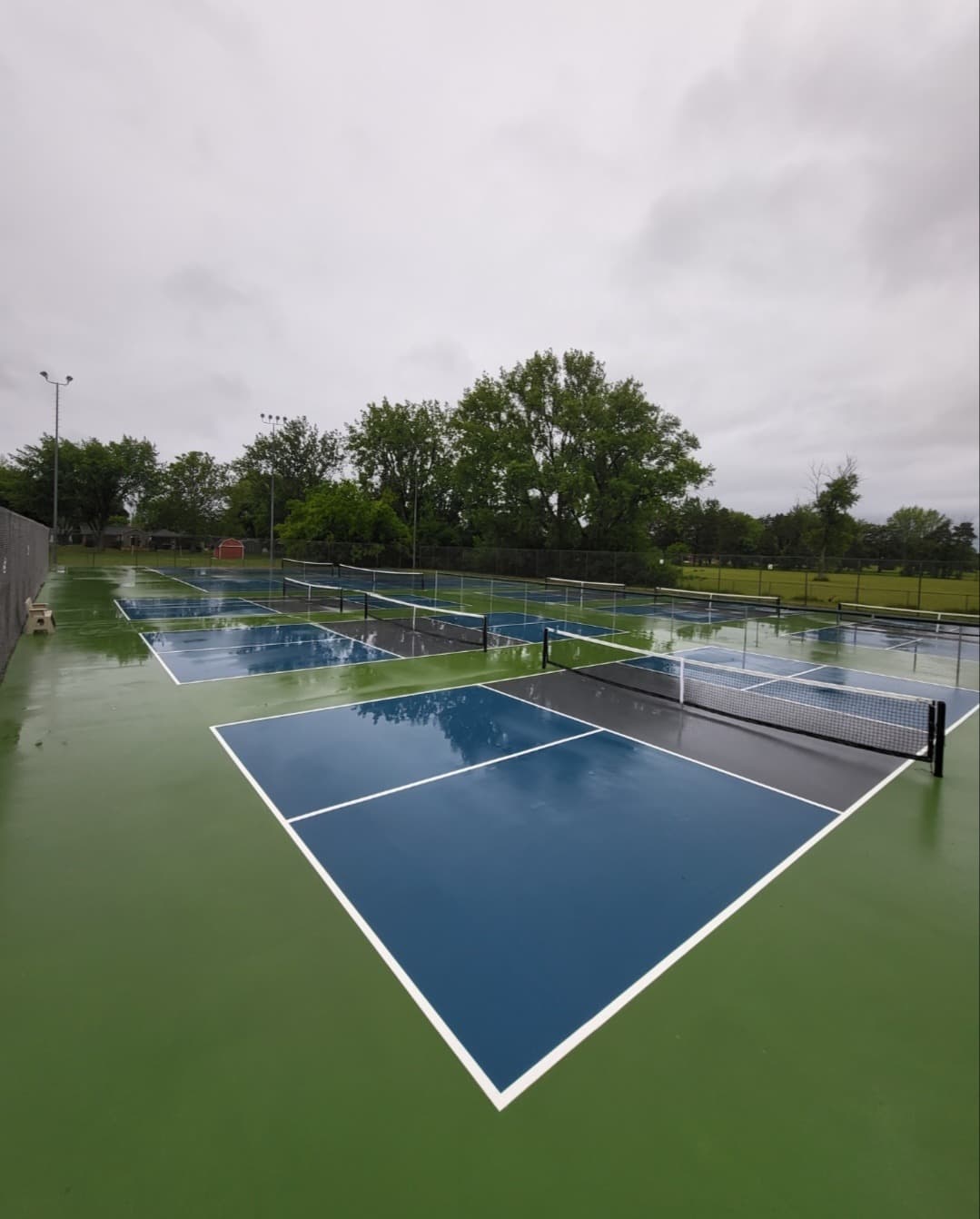 Zilwaukee Pool Park pickleball courts