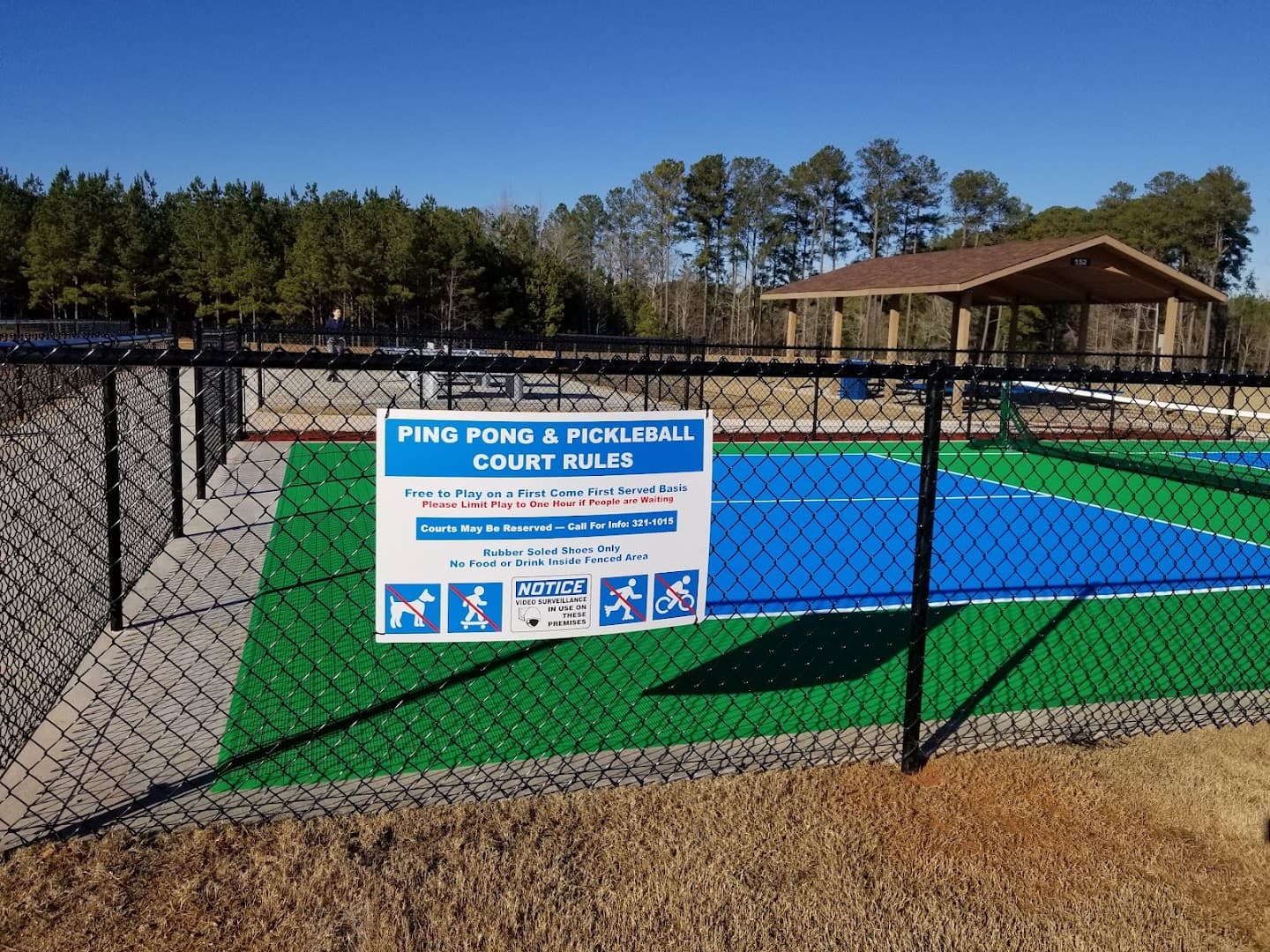 Gully Washer Splash Park pickleball courts