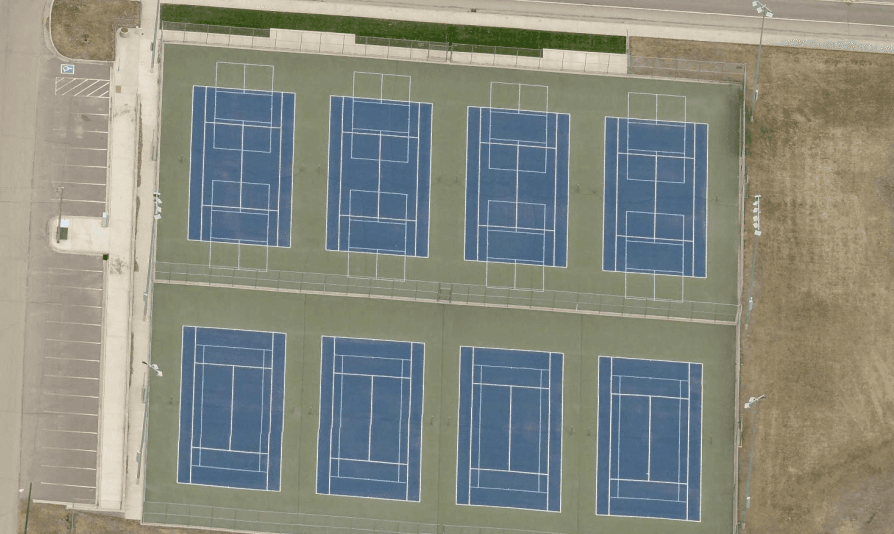Crosby-Ironton High School pickleball courts