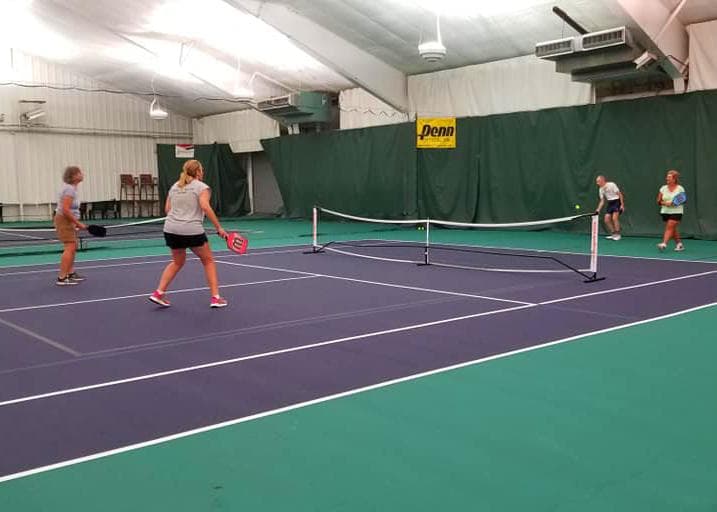 H-F Racquet & Fitness Center pickleball courts