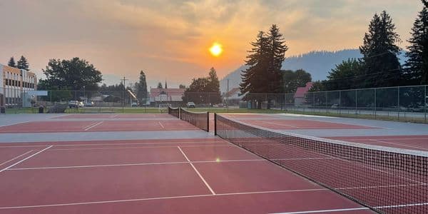 Cascade School District Tennis Court pickleball courts