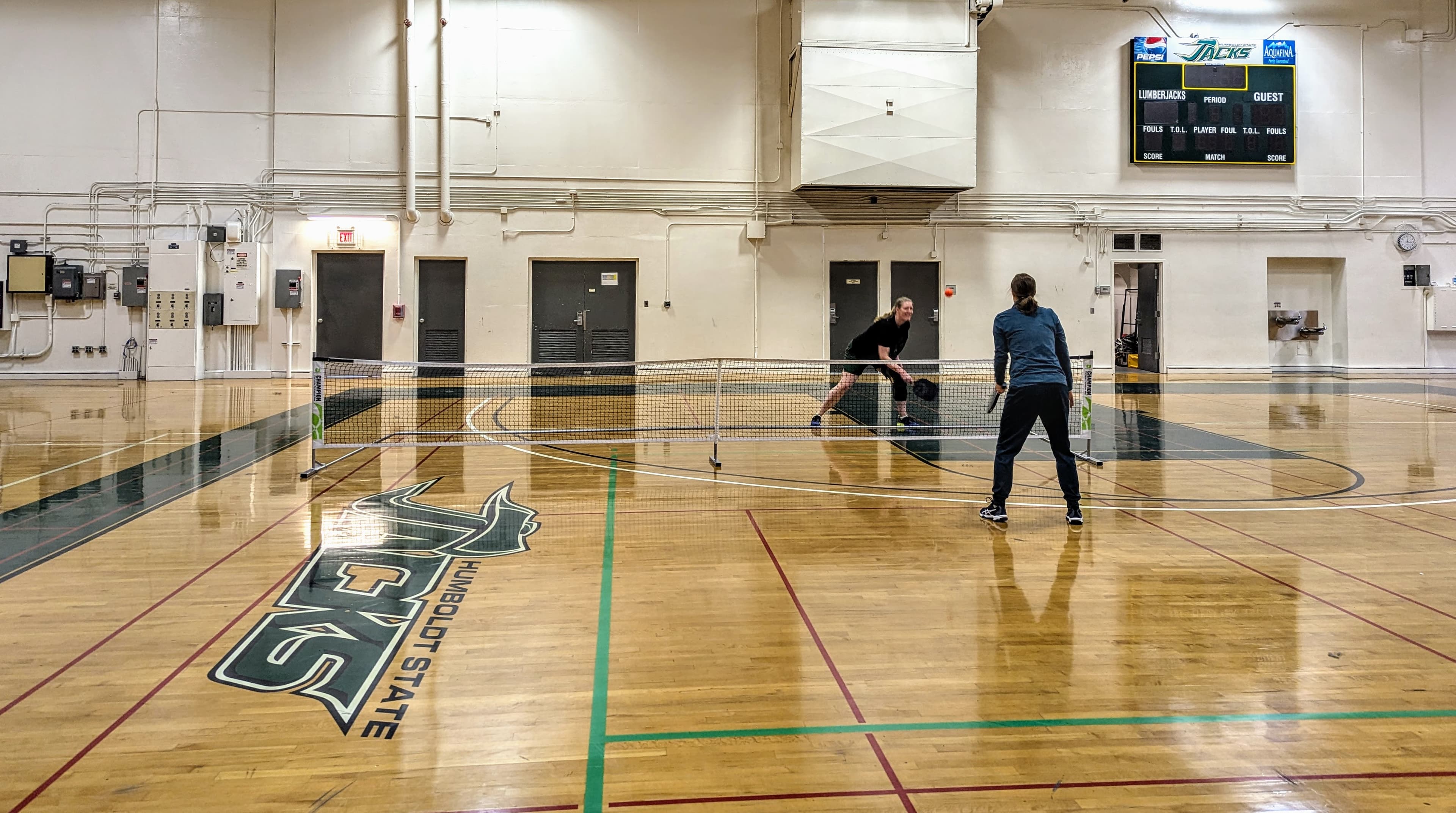 Cal Poly Humboldt Forbes Complex, East Gym pickleball courts