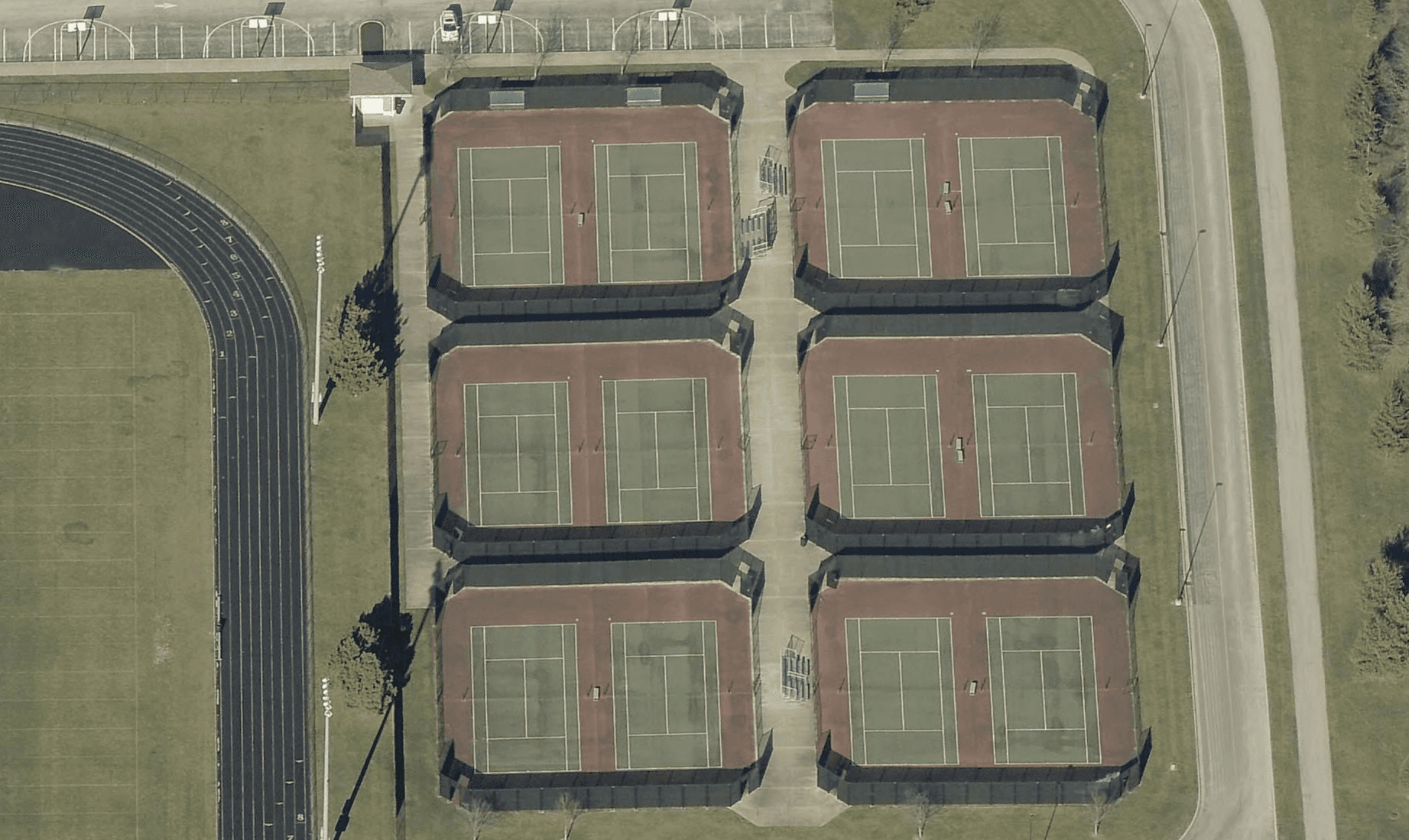 Zionsville West Middle School - Tennis Courts pickleball courts