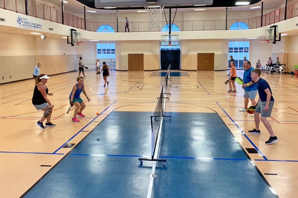 Columbia Fitness Club at the Estep Family Life Center pickleball courts