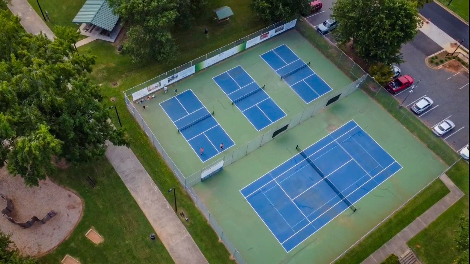 Hickory Ridgeview Park pickleball courts