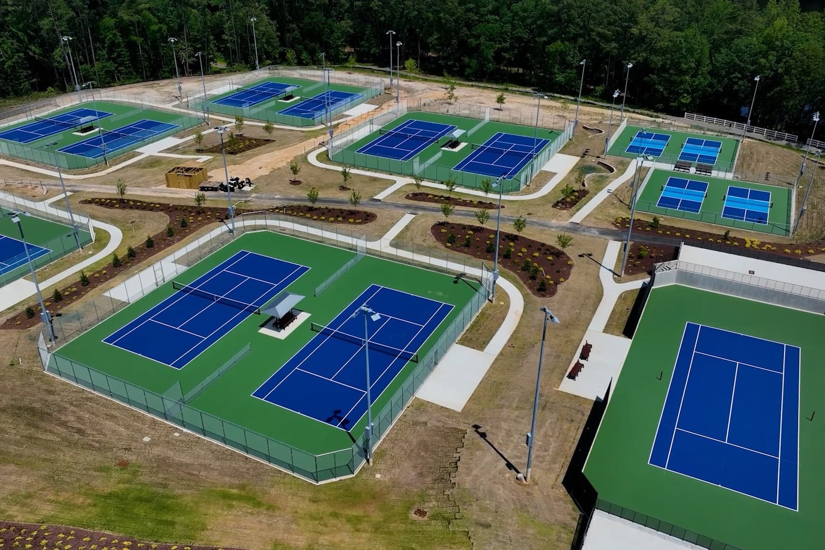 The Courts at Glenville Lake pickleball courts