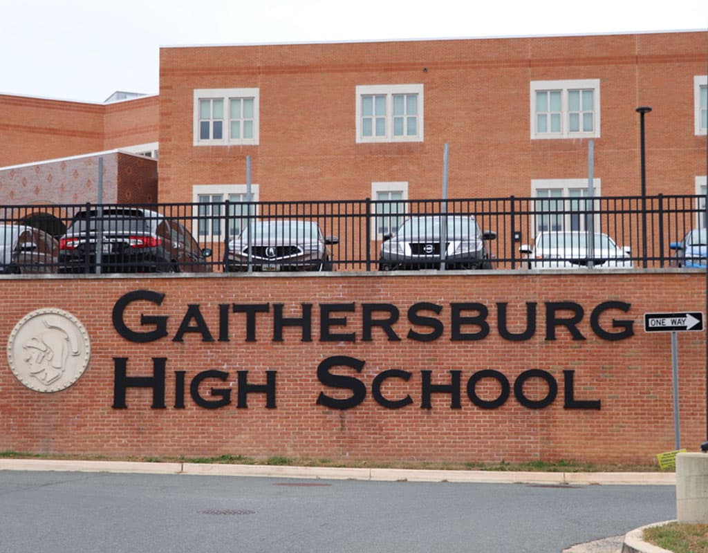 Gaithersburg High School pickleball courts