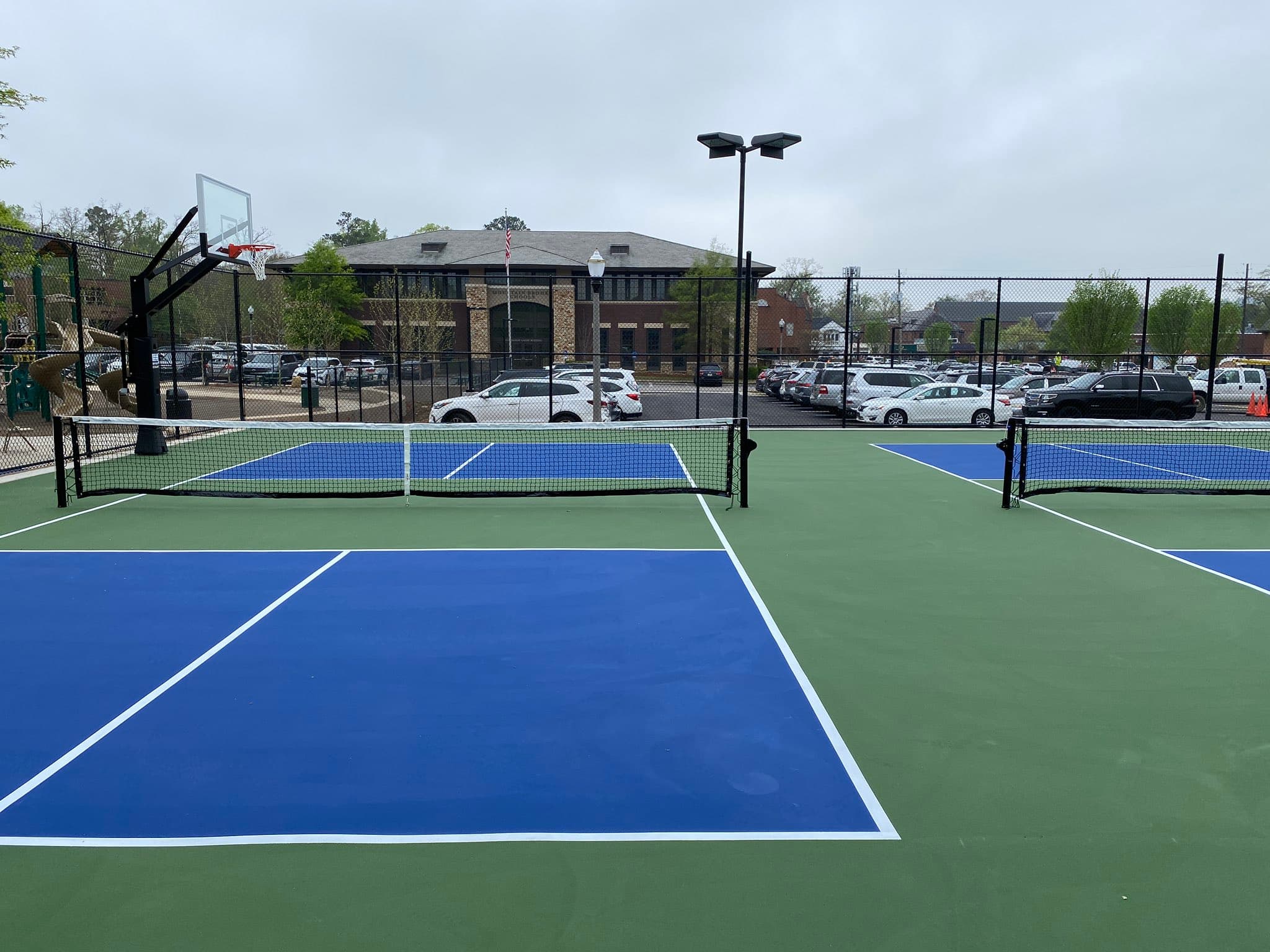 Crestline Elementary School pickleball courts