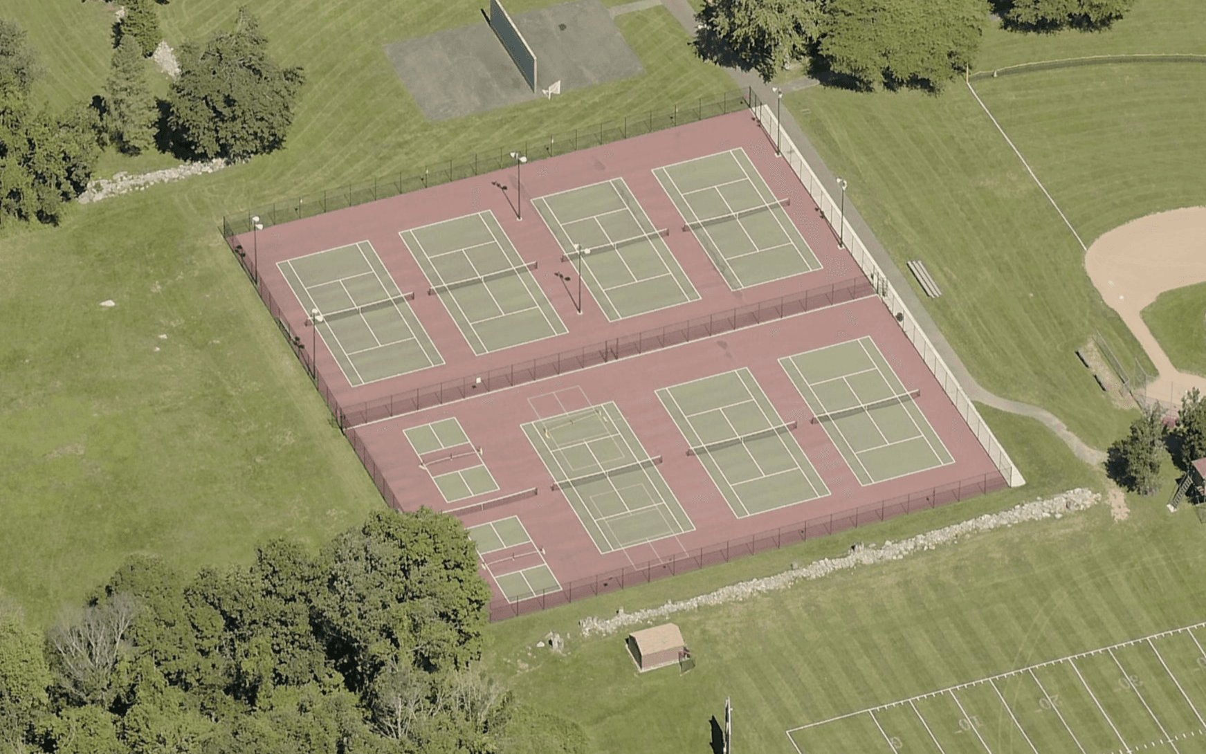 Monroe Senior Center pickleball courts