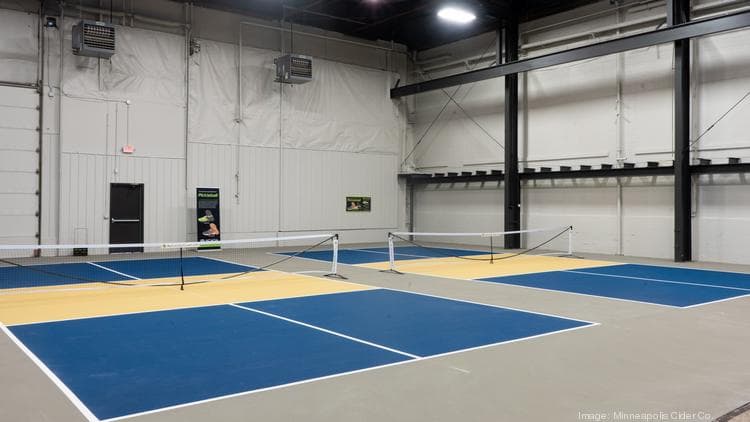 Minneapolis Cider Company pickleball courts