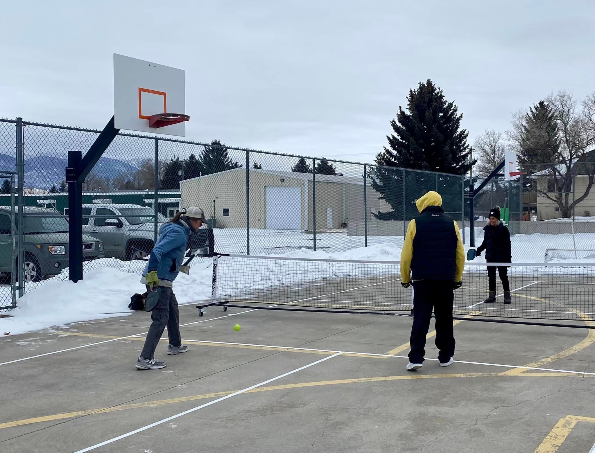 Ennis MT Pickleball Club pickleball courts