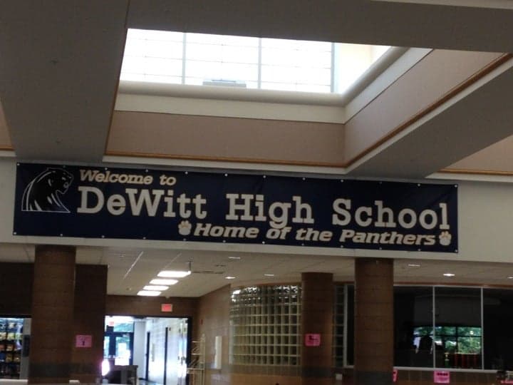 Dewitt Middle School pickleball courts