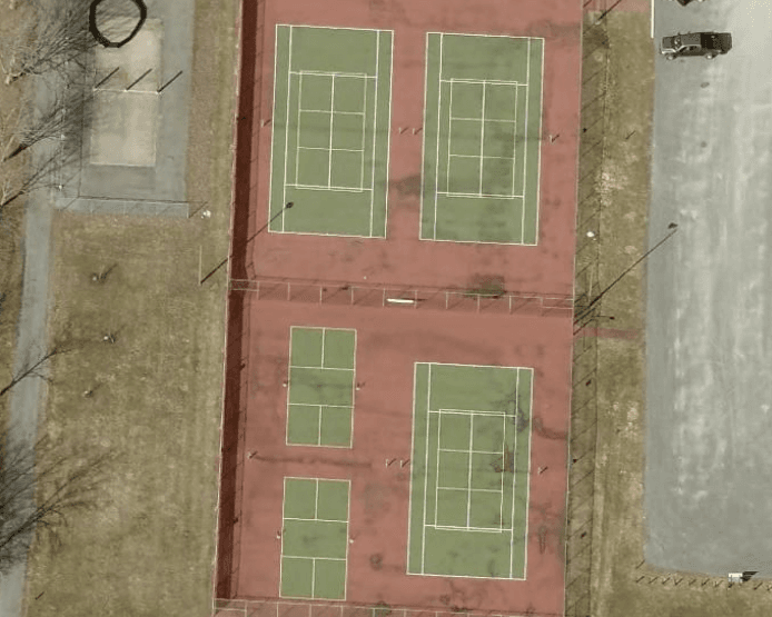 Lysander Town Park pickleball courts