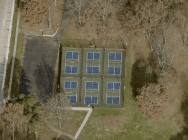 Christmas Run Park, upper courts pickleball courts