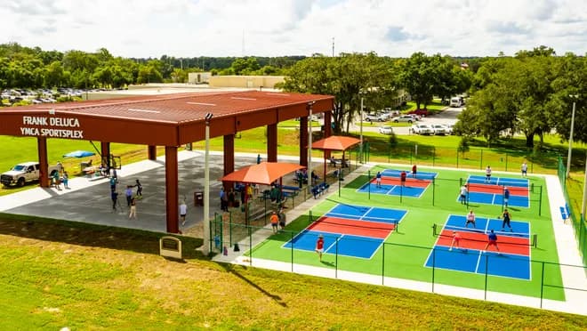Frank DeLuca YMCA pickleball courts