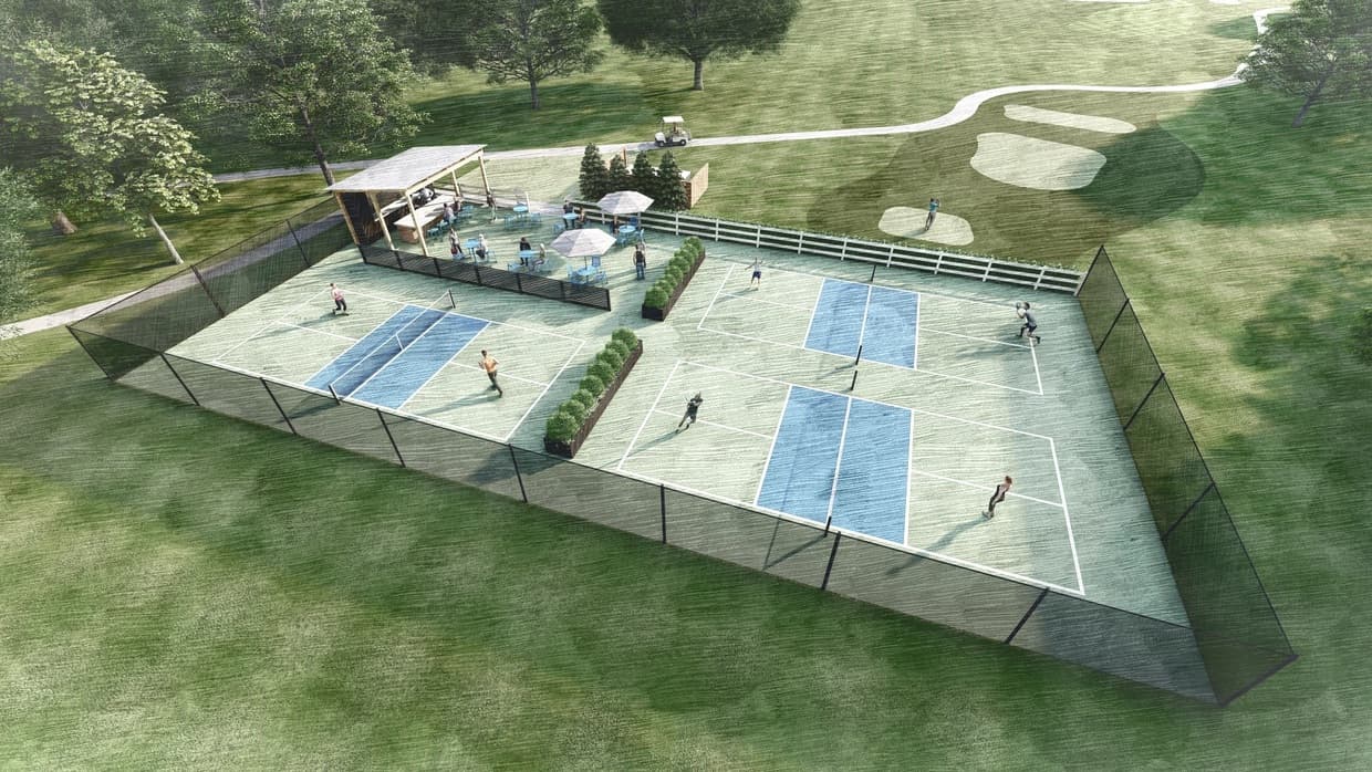 3rd Shot Drop RI at Kings Crossing Golf Club pickleball courts