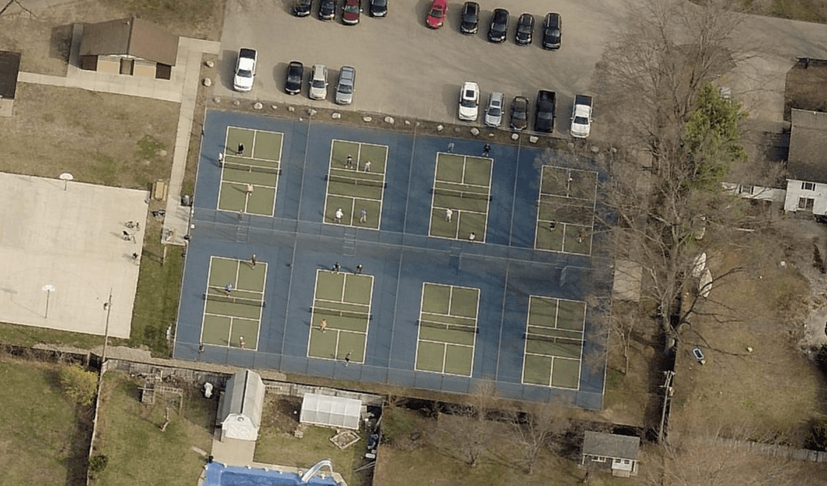 Spring Lake Central Park pickleball courts
