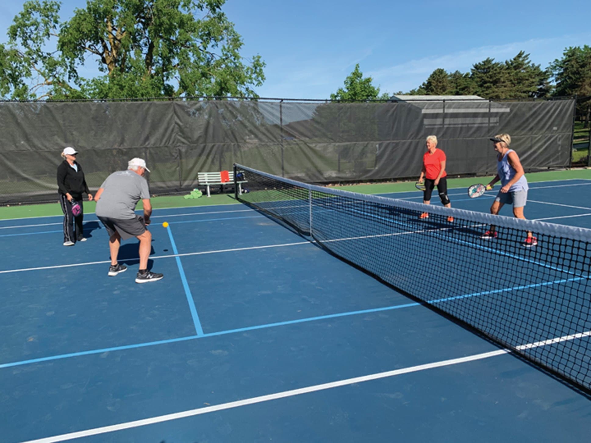 Frankenmuth HS Tennis Courts pickleball courts