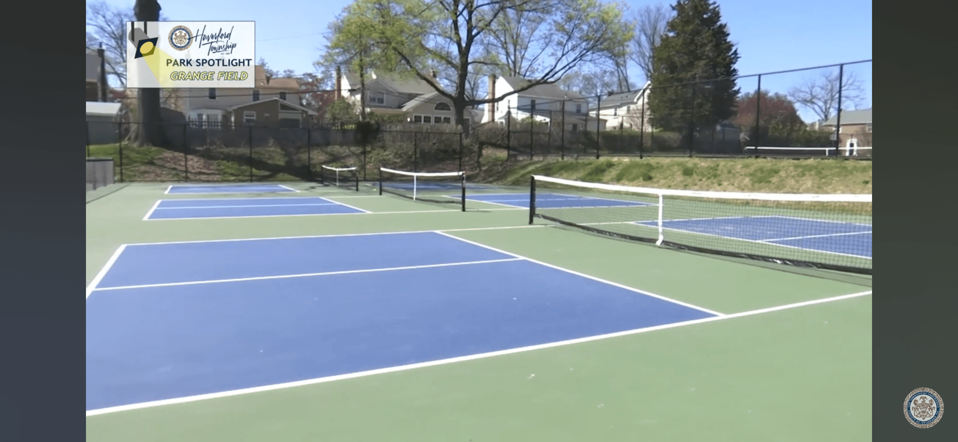 The Grange pickleball courts