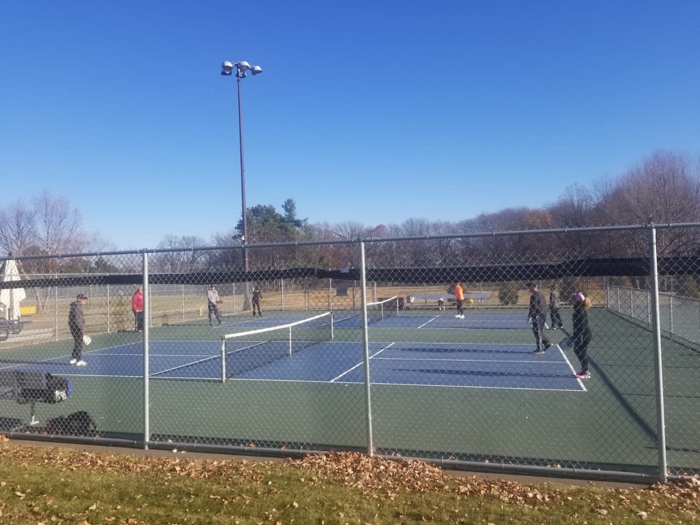 Bass Lake Playfield - East pickleball courts