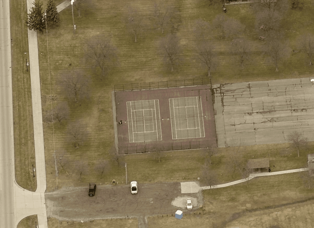 Swartz Creek Elms Park pickleball courts
