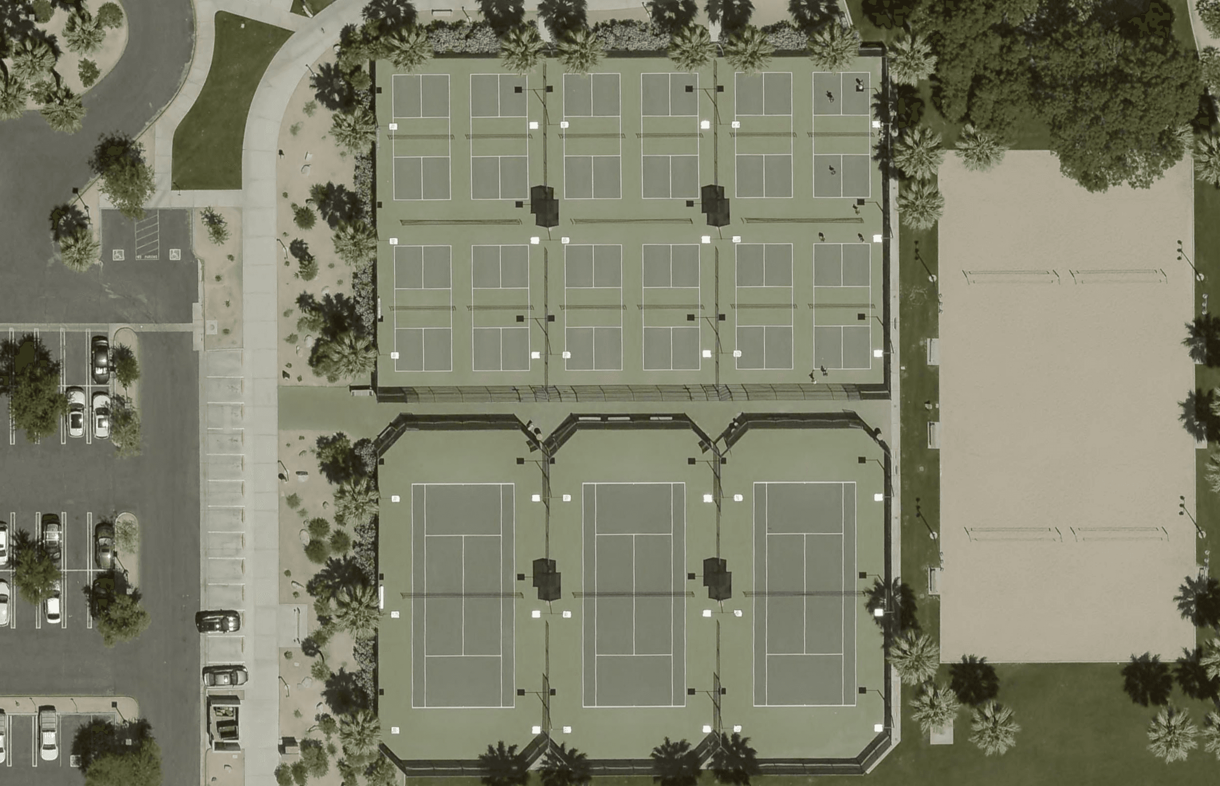 PDCC at Civic Center Park pickleball courts