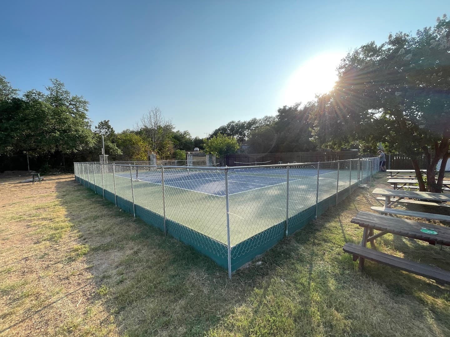 Lake Travis Biergarten pickleball courts