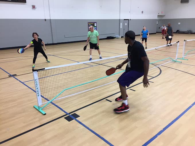 Aquatics & Fitness Center pickleball courts