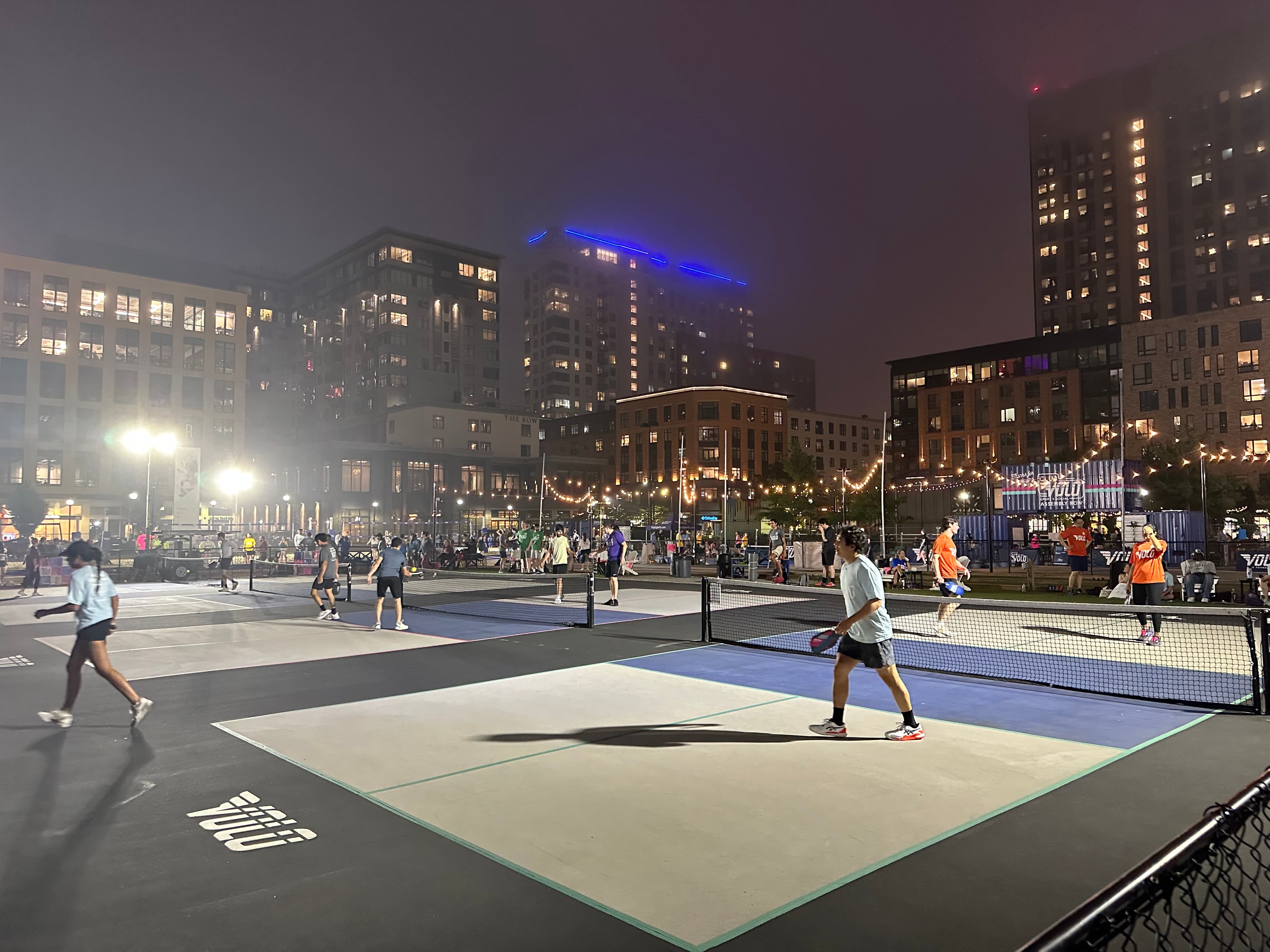 Club Volo at Assembly Row pickleball courts