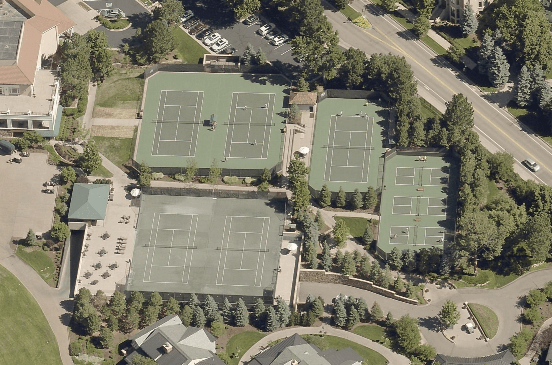 The Broadmoor Club pickleball courts