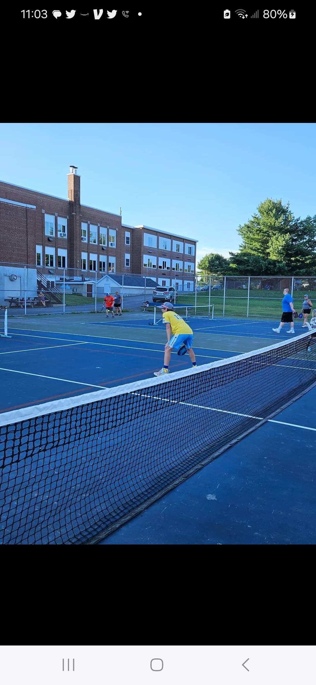 Mattanawcook Junior High School pickleball courts