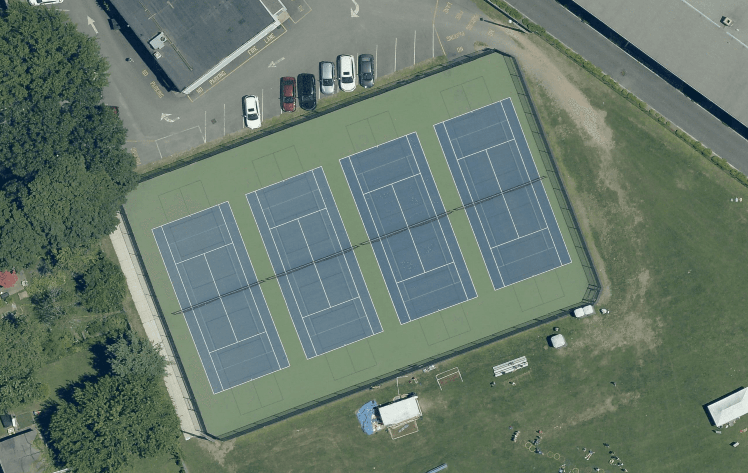 Pequossette Playground Tennis Courts pickleball courts