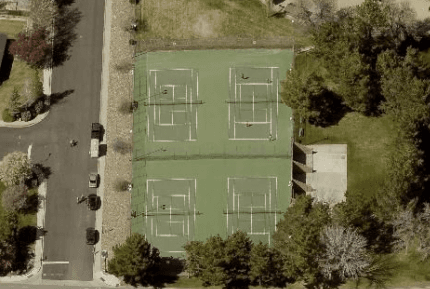Lampe Park pickleball courts
