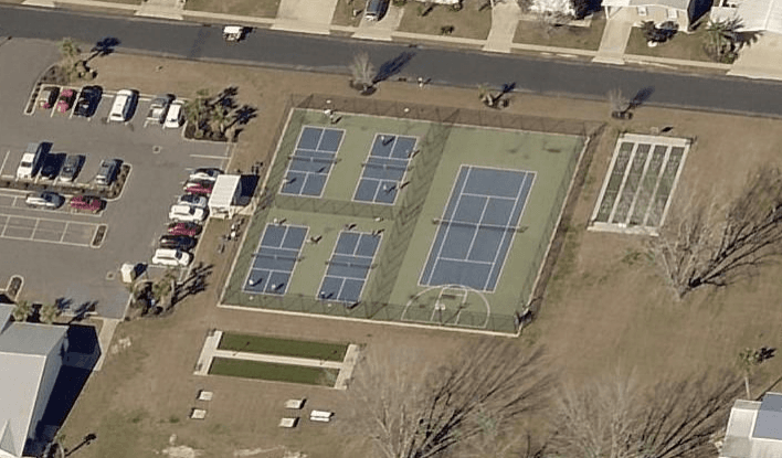 The Foley Grove pickleball courts